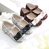 KS0795 Autumn new design girls flat shoes cloth upper korean girl shoes with bow