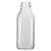 Natural Dairy Glassware Half Gallon Quart Pint Clear Glass Raw Milk Bottles Wholesale