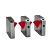 security access control management stainless steel automatic flap turnstile