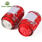 Party promotion gift custom your logo collapsible neoprene can coolies cooler sleeve covers