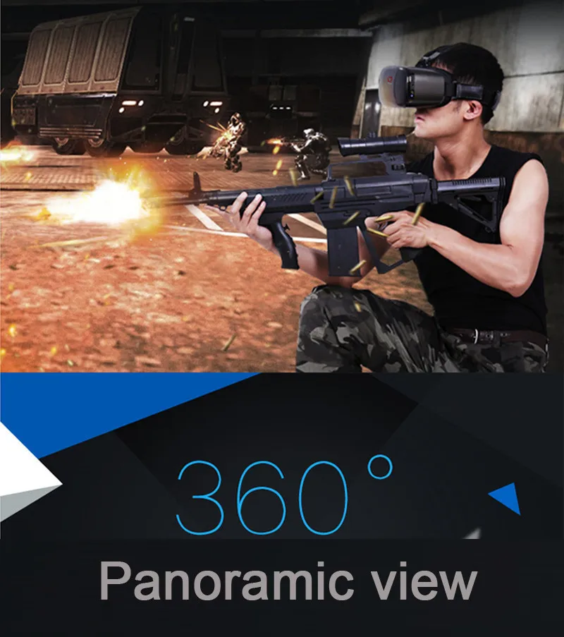 OEM E2 2BG/8GB Virtual Reality Glasses VR Video Game 1080P AMOLED Screen Head Tracking 75HZ API VR Games for PC
