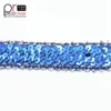 Braided sequins lace sewing craft elastic sequin border ribbon trim
