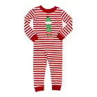 Wholesale baby girls and boys Christmas Pajamas Set kids stripe clothing set