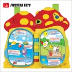 Cartoon Mushroom Shape Baby Educational Learning Toy Flip Book Machine With Music And Light