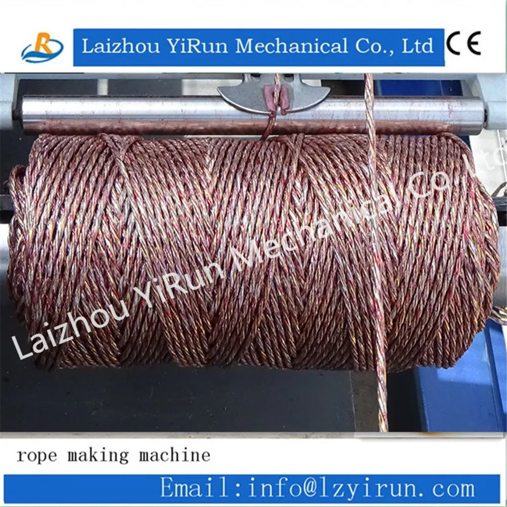 High Speed Pe Natural Fiber Rope Making Machines From China Golden