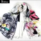 fashion square long excellent silk woman chiffon scarf