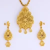 JH Hot Sale Hollow Pendant And Earring Gold Plated African/Europe Jewelry Set