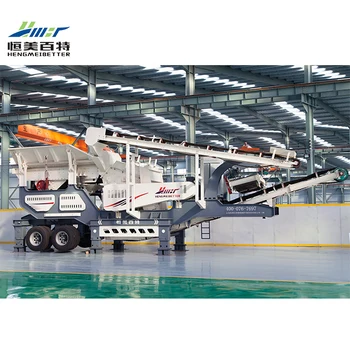 High Efficiency Mobile Stone Crusher Plant / Mini Mobile Crushing Station / Small Stone Crusher