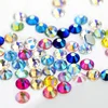 Oleeya Wholesale SS3-SS50 Over 80 Colors Glass Flat Back Non Hot Fix Nail Rhinestones For Nails Art Decoration