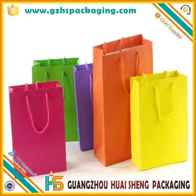 custom simple design shopping paper bag craft paper bag wwith