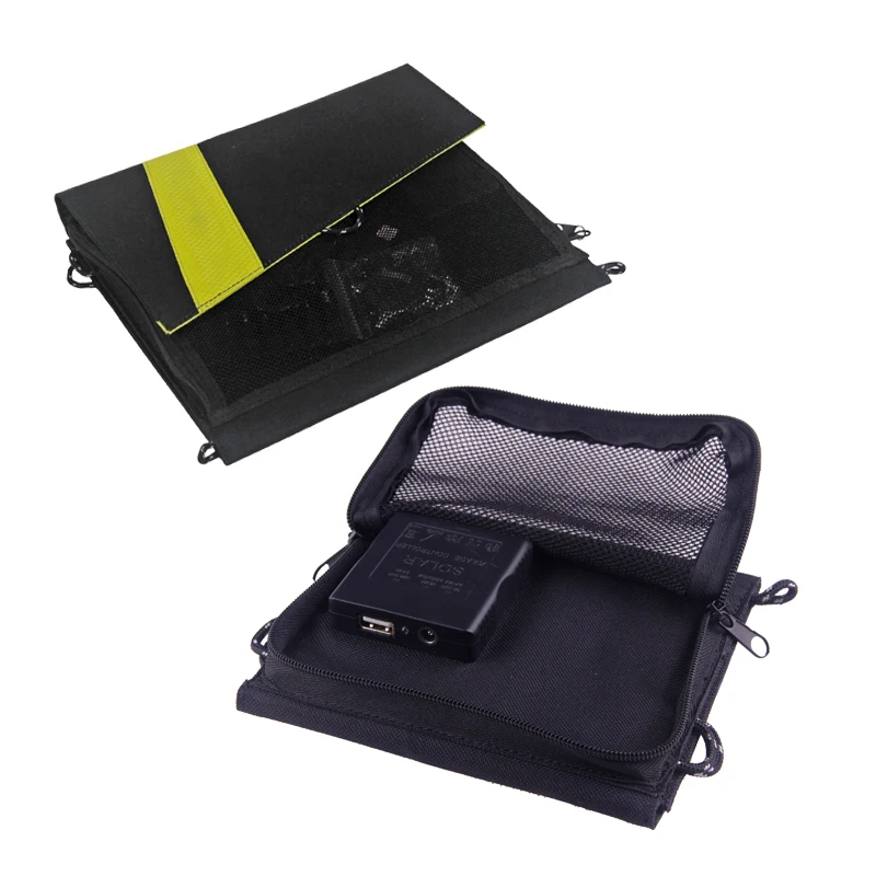 Portable Dual Output Foldable power bank 6.5w Solar charger USB for iphone, android,power bank, Mini Ipad, GPS, Game Player