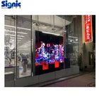 2019 indoor digital screen shop window advertising video led panel display