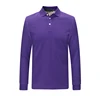 cheap long sleeve blank purple polo shirts customized logo wholesale china size xxxxl for men 100% cotton custom club polo shirt