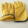 Hot sell yellow sheep leather driving gloves