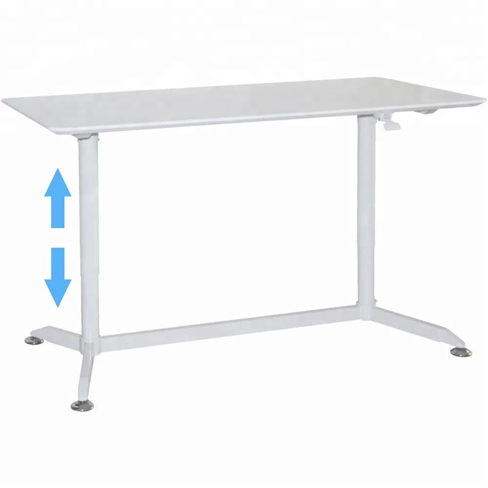 140 70cm Mdf Pvc Desktop Sit Stand Movable Pneumatic Adjustable