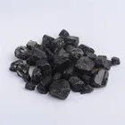 High quartz natural rough black tourmaline stone polished gem tumble stone for sale