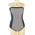 New Patch work Swimwear Women Swimsuit Strip Pattern Brazilian Bikini Set Beach Bathing Suits