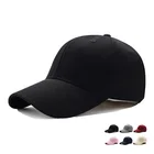 High Quality Logo Custom Black New Blank Plain Cotton Sport Hats 6 Panel Baseball Cap