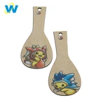 Personalised engraving blank wooden keychain, keychains crafts wood