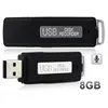 8GB USB 2.0 Flash Drive Disk Voice Recorder With Voice Sensor