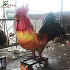 2018 China Maker Alive Animatronics Life Size Animals rooster For Museum
