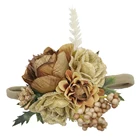 Kids Hair Accessories Flower Headbands Matching Ivory Nylon For Baby Hairband for Photo Props