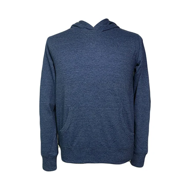 men basic shirt with hooded loose fleece sweater