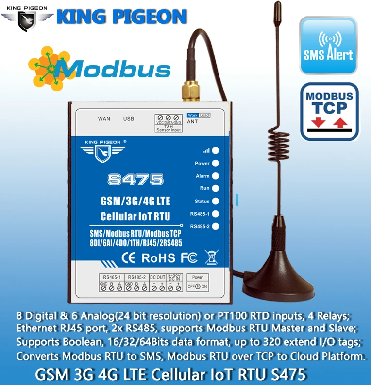 2G/3G/4G/NB-IoT Modules Remote Access Control for BTS monitoring Ethernet S475 - ANKUX.COM