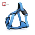 Custom reflective safety nylon comfortable padded dog harness