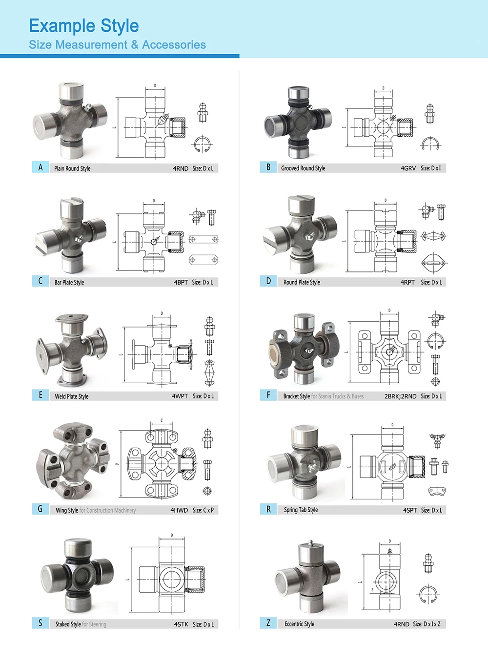 u joint catalog