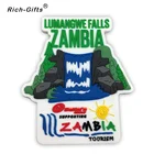 Custom Personalised Soft Rubber 3D fridge magnet Country souvenir for zambia