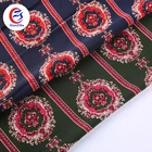fashion jewelry baroque printed ripstop fabric textured polyester