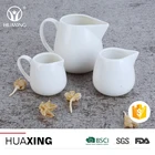 White porcelain oem guangdong factory tea coffee small ceramic milk pot with handle