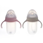 albo new product 240ml different colors food grade bpa free silicone bottle for baby