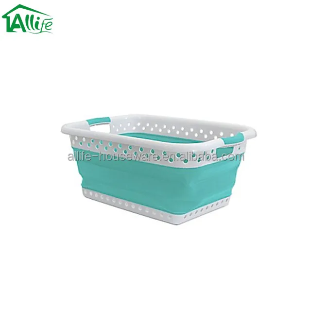 shelf basket storage silicone collapsible laundry hampers/basket