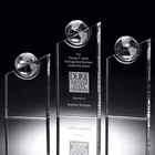 Good sale globe crystal hemisphere award trophy with gifts