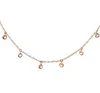 14k gold nine diamond drip necklace 925 silver handmade jewelry wholesale