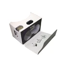 Conductive tap google cardboard vr kit with 37mm lens paper virtual reality glasses