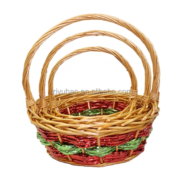 sale promotion handicraft traditional small wicker gift basket
