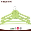 China gold supplier Yikai wholesale cheap solid wooden clothes hangers for shirt and suit, 17.5 inch length