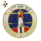 Making custom city souvenir hard enamel metal lapel pin