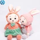 Wholesale customized new ultra-soft Cute Rabbit plush toys with hats