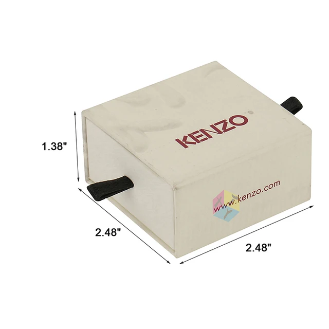packaging cosmetic logo print cufflink gift box