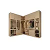 Fashion house Home Furnishing custom complete with shelving master bedroom suite with walk in closet