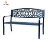 JYD Outdoor Furnitures Black Powder Coated WELCOME Style Aluminum Garden Park Bench Cheap