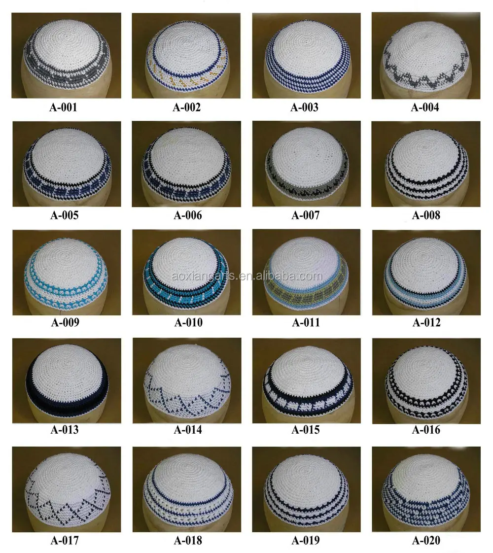 Jewish Kippot For Retail,Judaic Kippah,Knitted Kippot,Yarmulka Buy