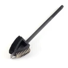 Stainless Steel Barbeque BBQ Grill Wire Cleaning Brush And Scraper