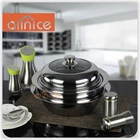 ss201glass stainless lid Two-ply optima japanese stainless steel food steamer pot