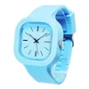customize square silicone jelly watch Newest 5ATM Waterproof Japan Movement Japan battery TOP Quality Watch