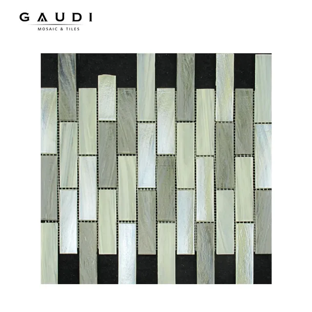 Luxury classic swimming pool glass crackle mosaic tile